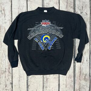 Vintage St. Louis Rams Super Bowl NFL Football Crewneck Pullover Sweatshirt